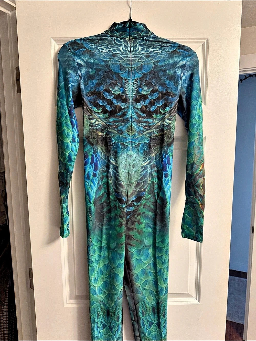 BADINKA Mystic Peacock Blue & Green Full-Body Suit